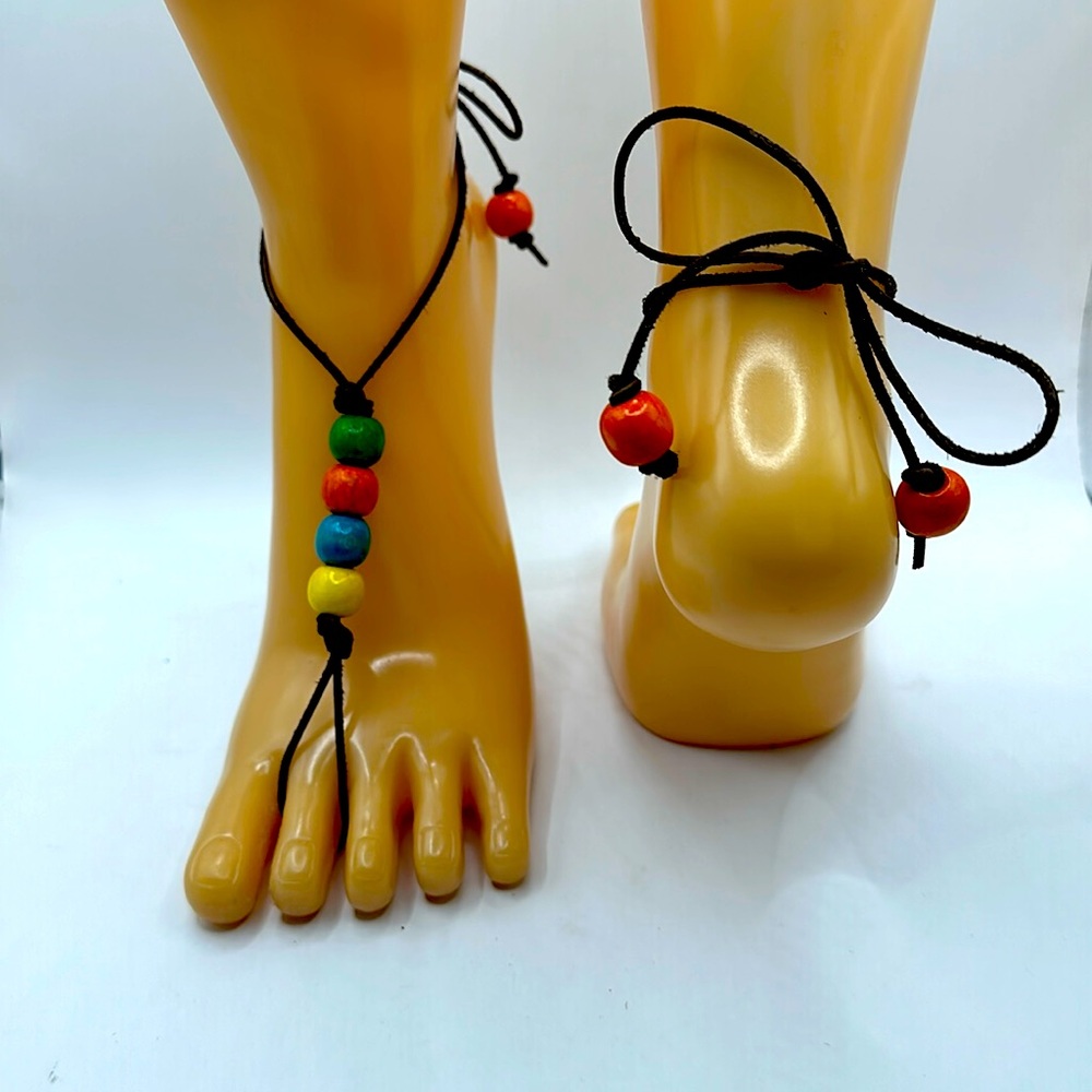 Multicolor would be and leather, barefoot sandals